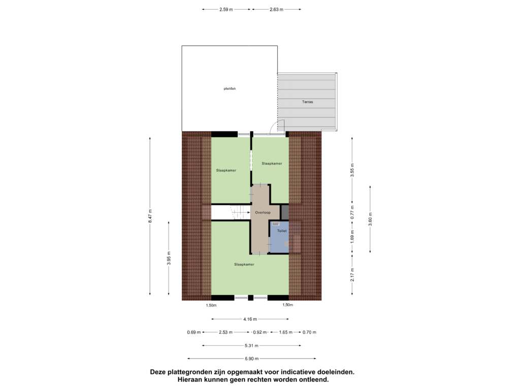 View floorplan of Eerste Verdieping of Zuiderzeestraatweg 330