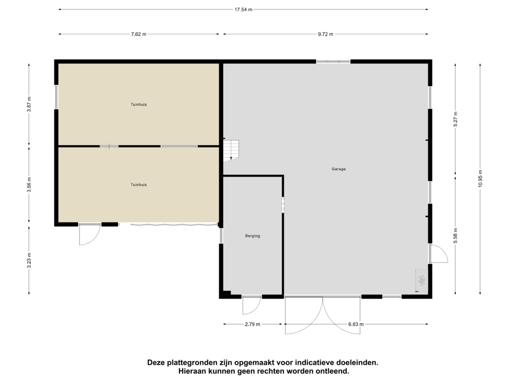 View floorplan of Garage of Zuiderzeestraatweg 330