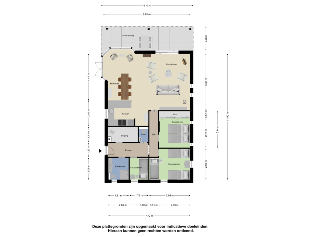 Bekijk plattegrond van Begane Grond van Schoneveld 1-H187