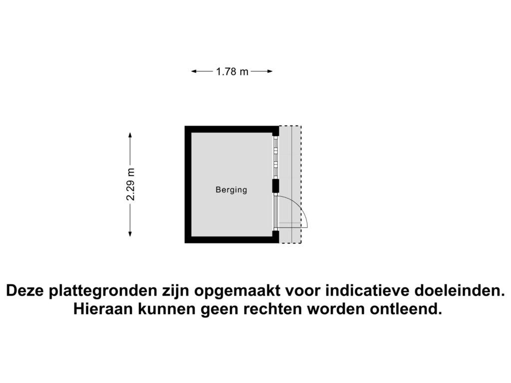 Bekijk plattegrond van Berging van Schoneveld 1-H187