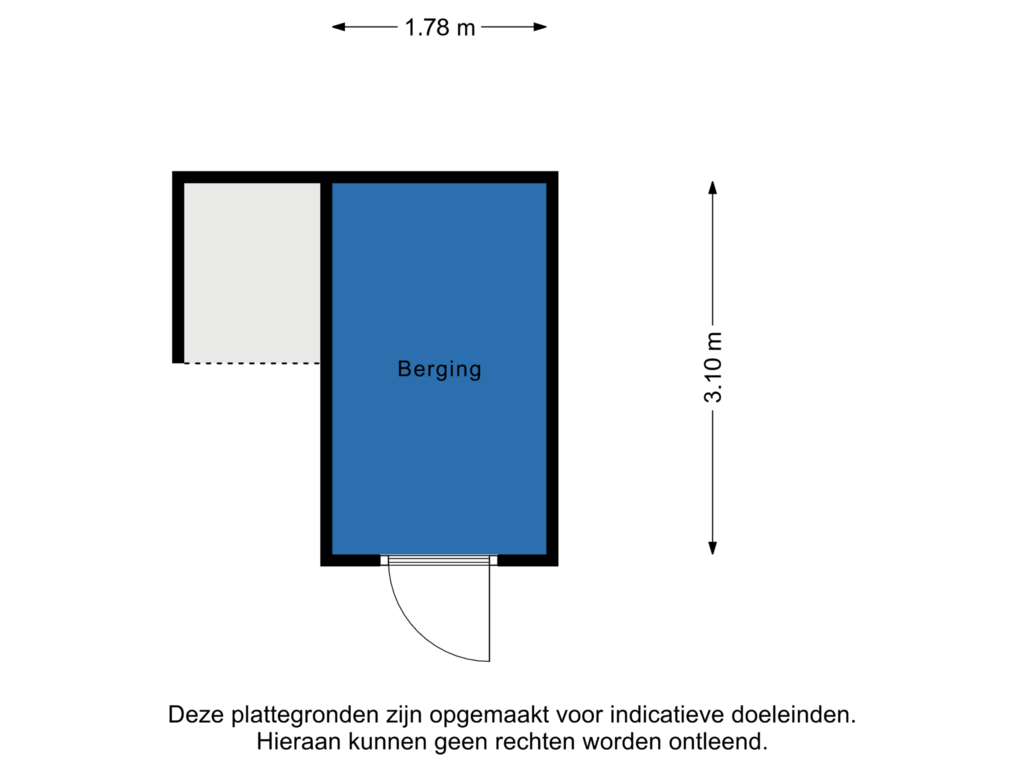 Bekijk plattegrond van Berging van De Haarmansenk 85