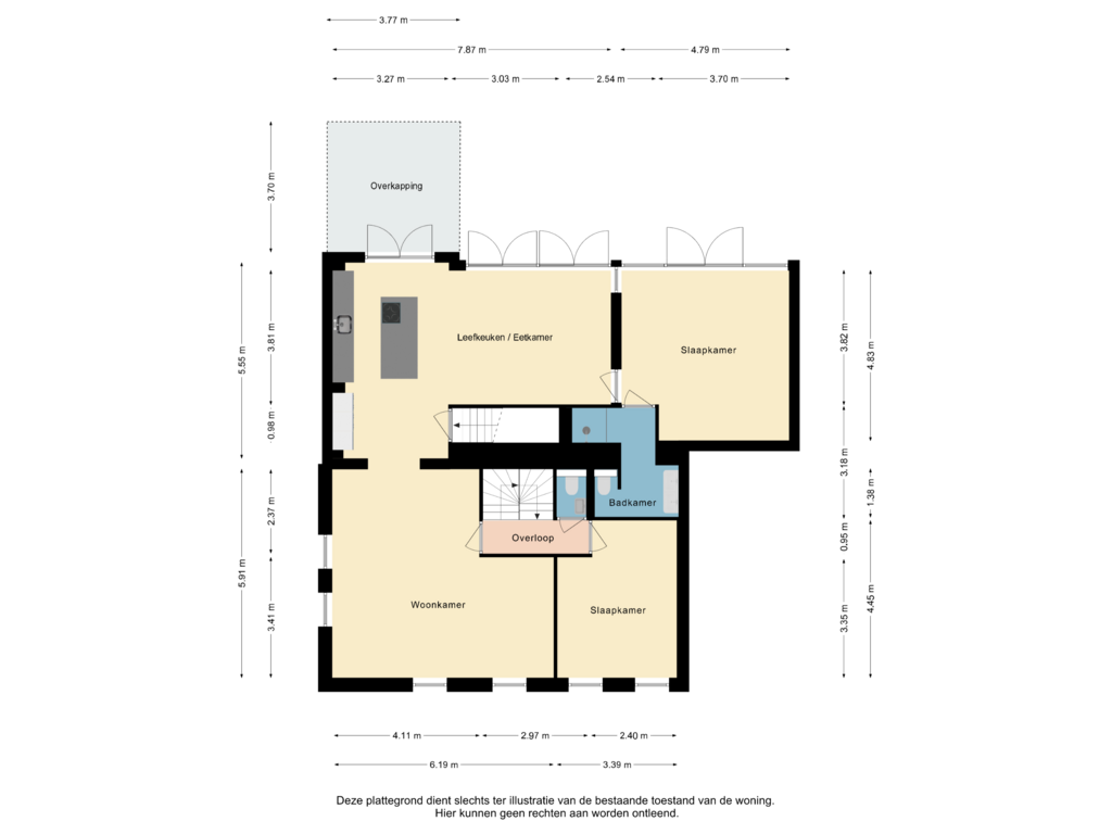 Bekijk plattegrond van Verdieping van Reijmerstokkerdorpsstraat 45