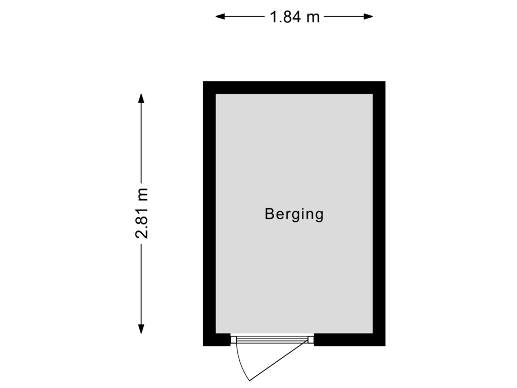 Bekijk plattegrond van Berging van Hondsdrafveld 23