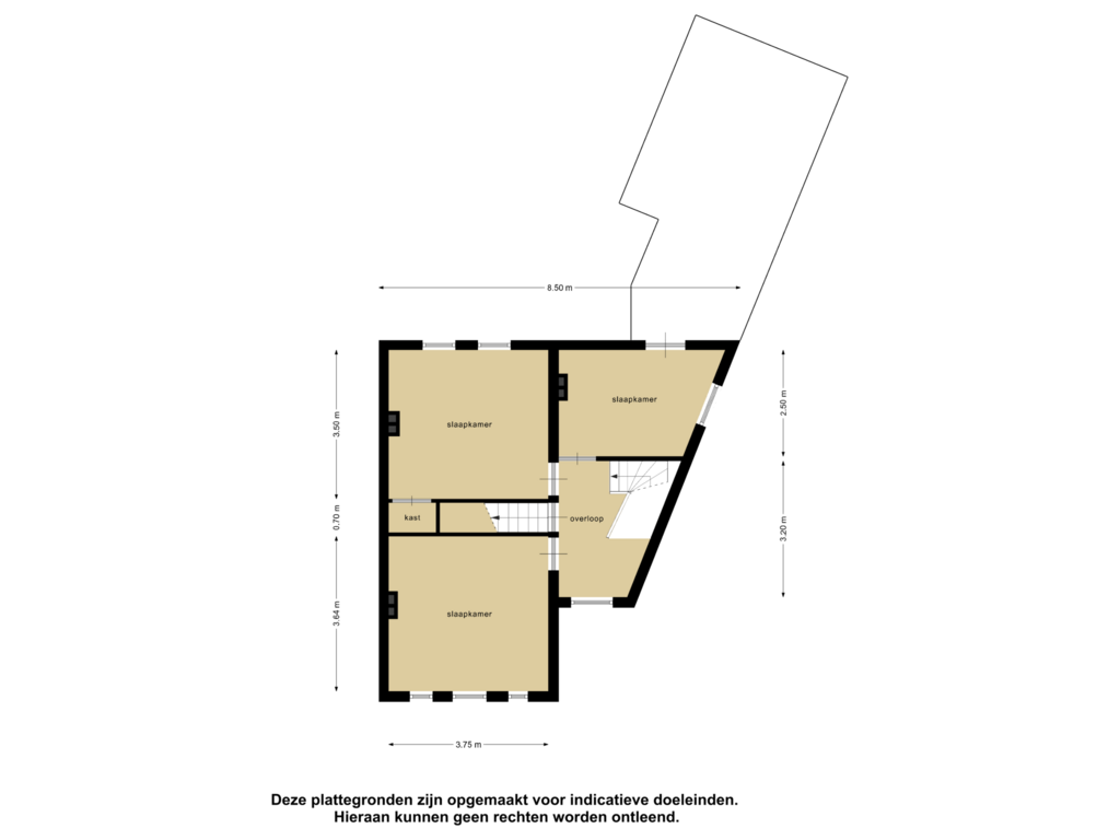 Bekijk plattegrond van Eerste Verdieping van Westsluis 8