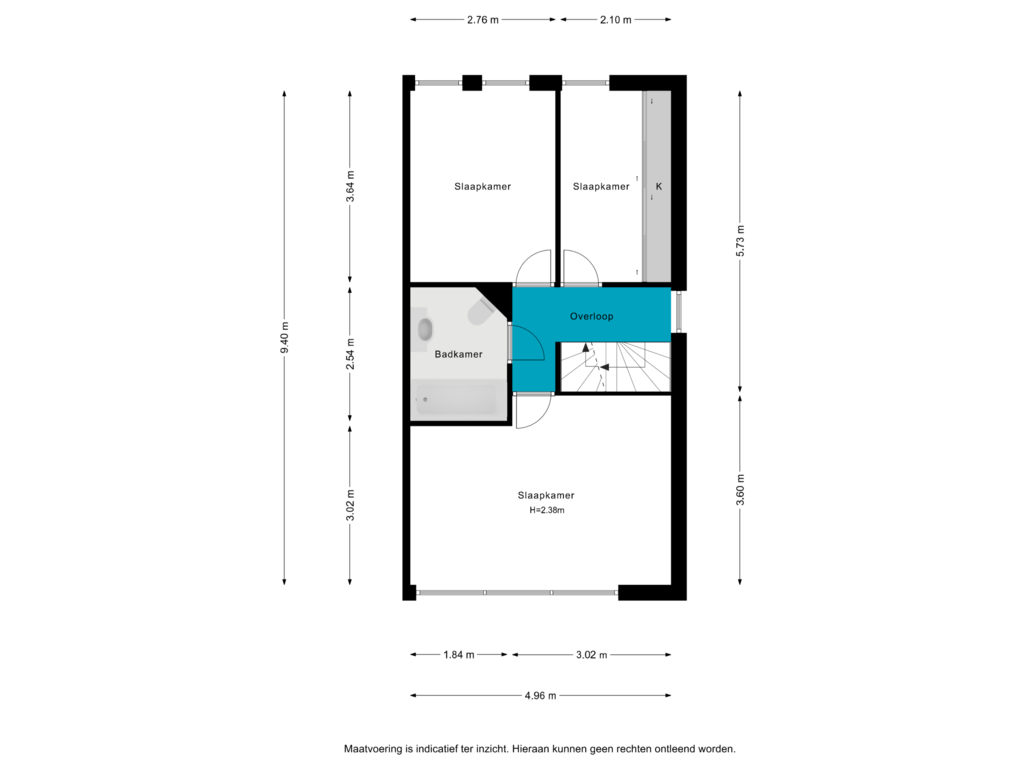 Bekijk plattegrond van 1e verdieping van Hellouwlaan 22