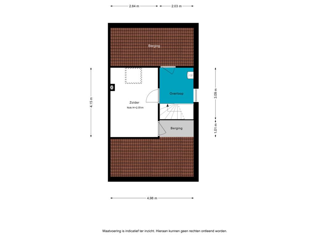 Bekijk plattegrond van 2e verdieping van Hellouwlaan 22