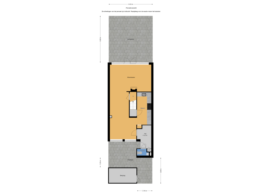 Bekijk plattegrond van Perceeloverzicht van Baaienburg 12