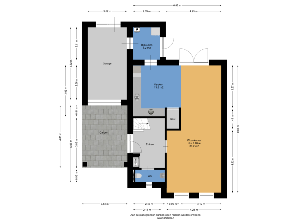 Bekijk plattegrond van Begane Grond van De Linden 9