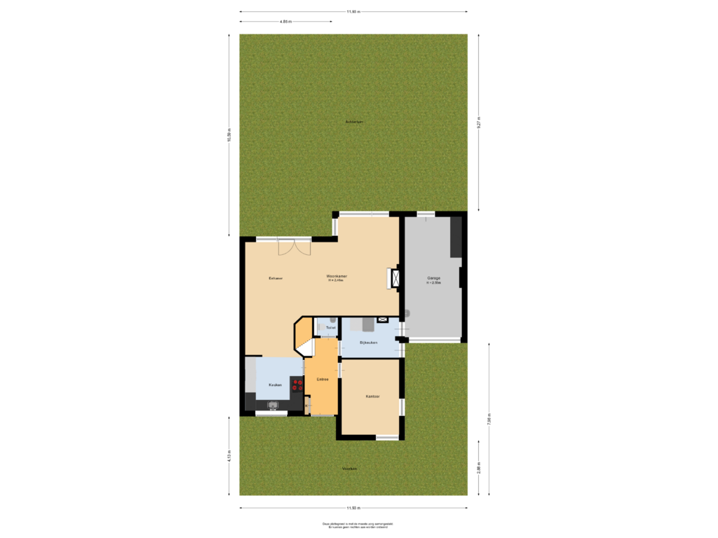 View floorplan of Situatie of Jac.P. Thijsselaan 27