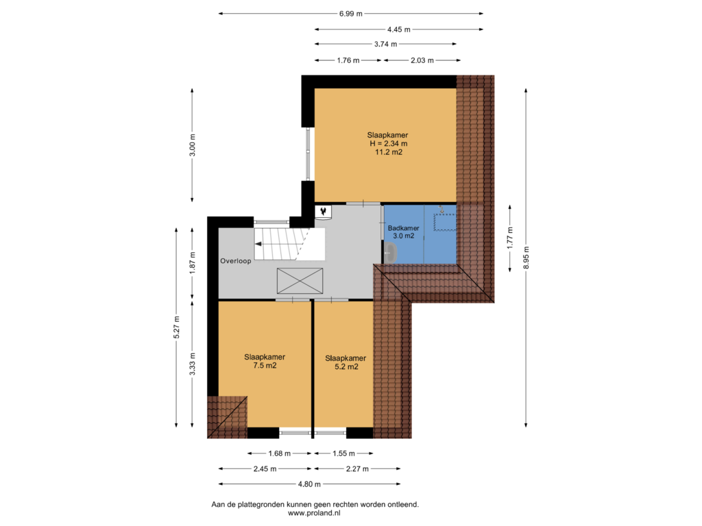 Bekijk plattegrond van 1e Verdieping van Koeplein 2