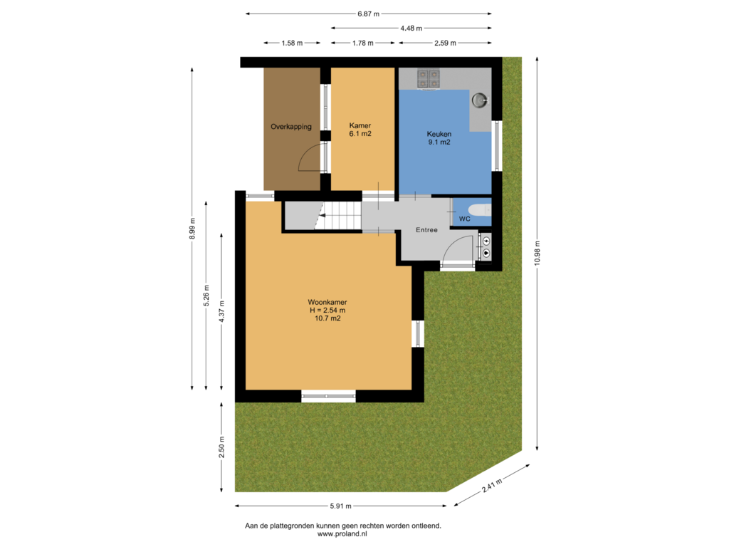 Bekijk plattegrond van Begane Grond  Met Tuin van Koeplein 2