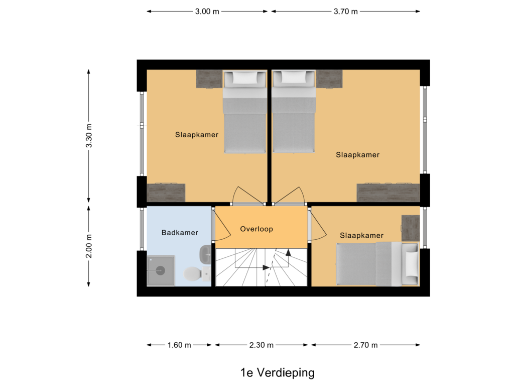 Bekijk plattegrond van 1e Verdieping van Westerzicht 409