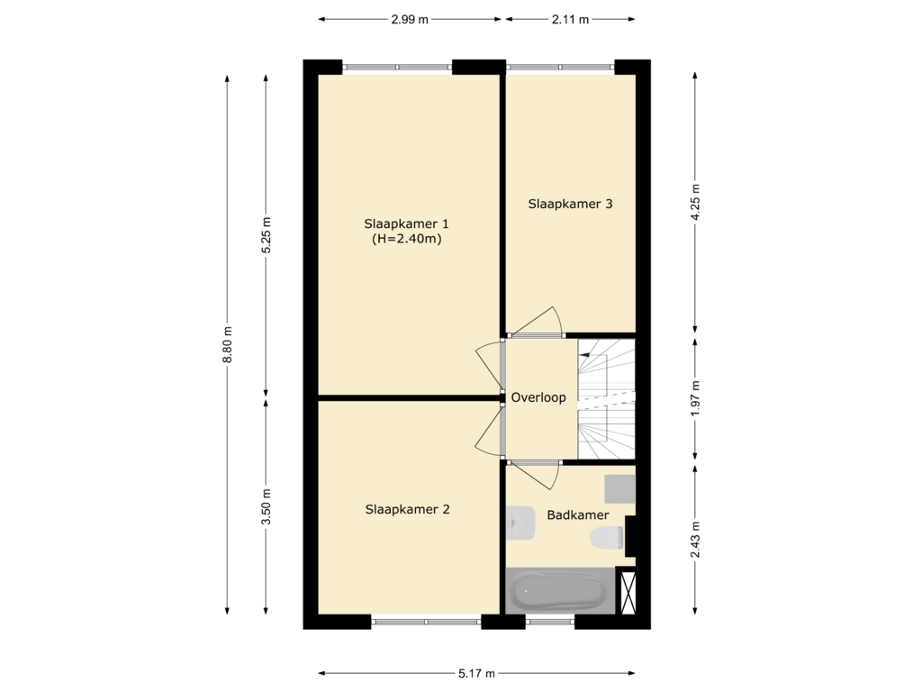 Bekijk plattegrond van eerste verdieping van Pauwoog 4