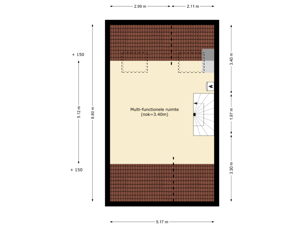 Bekijk plattegrond van tweede verdieping van Pauwoog 4