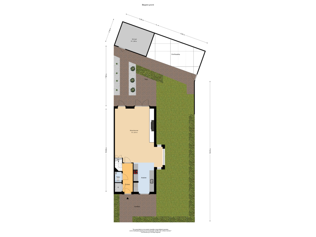 View floorplan of Tuin of Zijdehoenderlaan 2