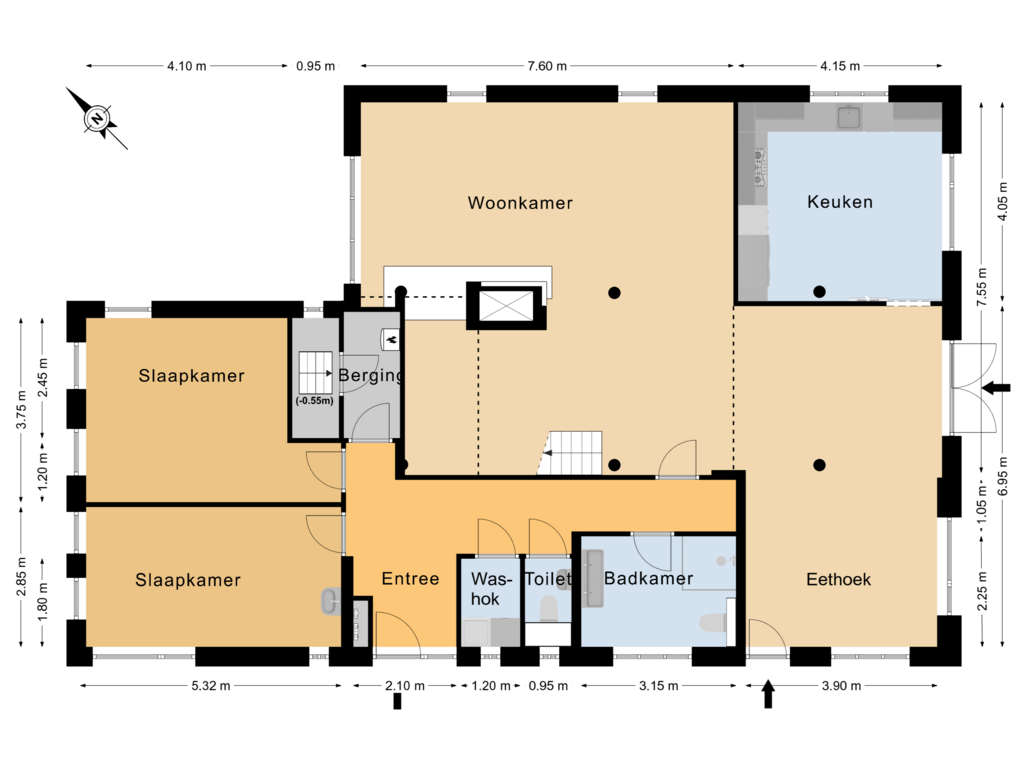 Bekijk plattegrond van Begane grond van De Biskop 6