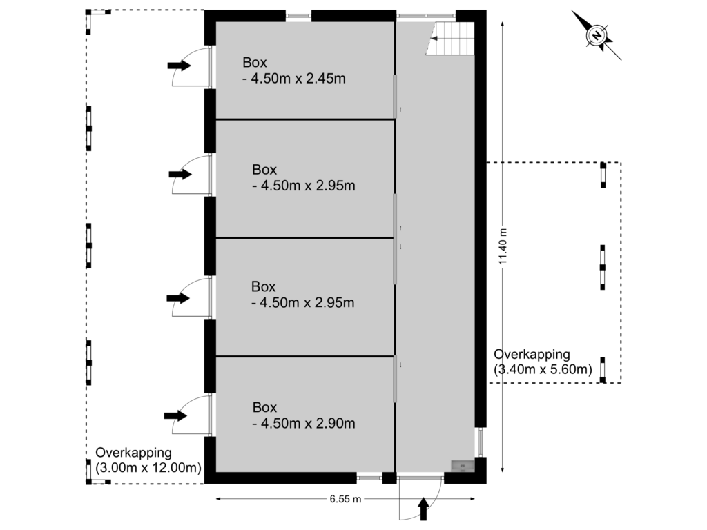 Bekijk plattegrond van Bijgebouw 1, BG van De Biskop 6