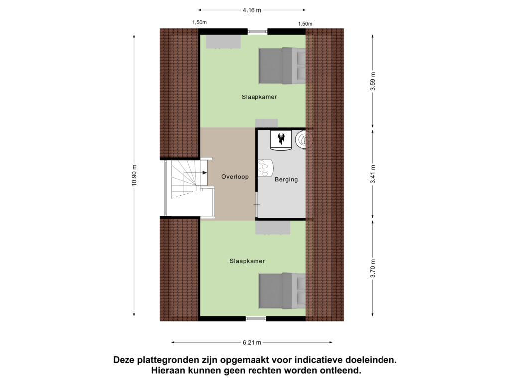 Bekijk plattegrond van Tweede Verdieping van IJsvogel 8