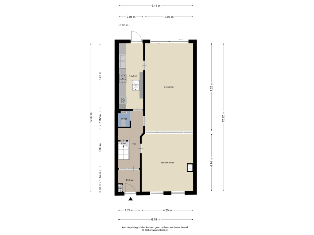 Bekijk plattegrond van Begane Grond van Crabethstraat 61