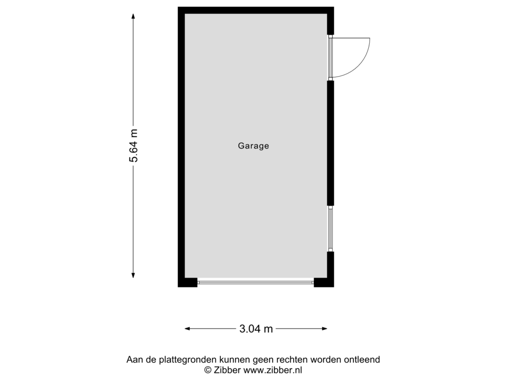 Bekijk plattegrond van Garage van Kakertsweg 54