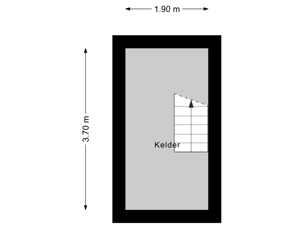 View floorplan of Kelder of Oordtstraat 8