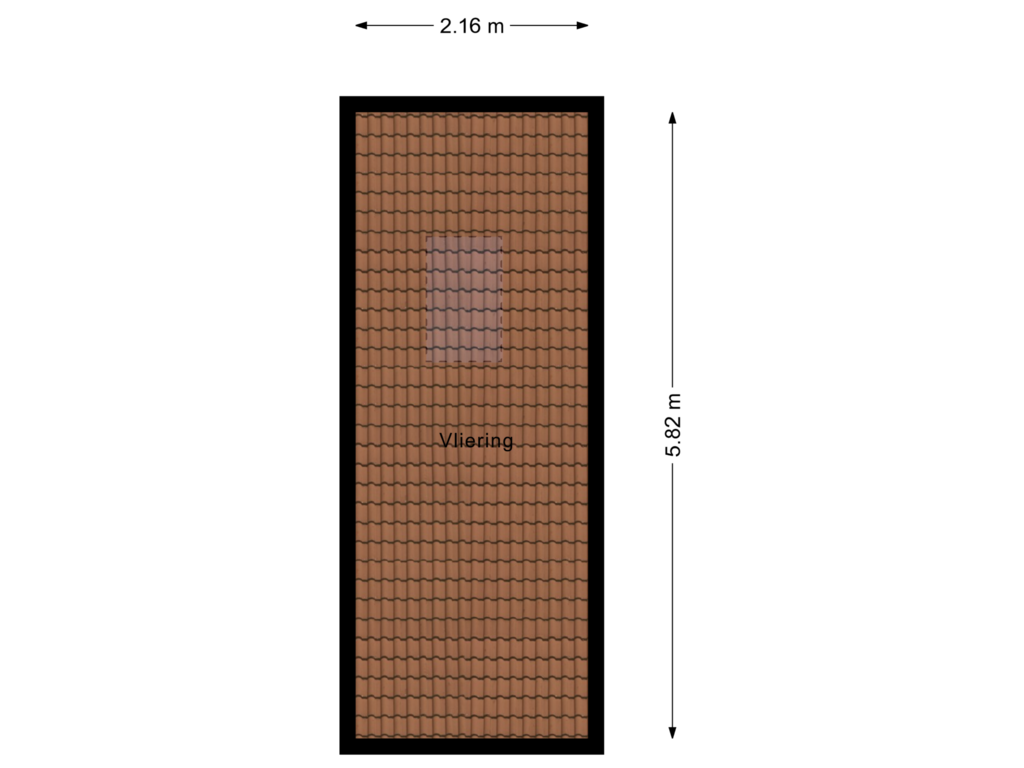 View floorplan of Garage vliering of Oordtstraat 8