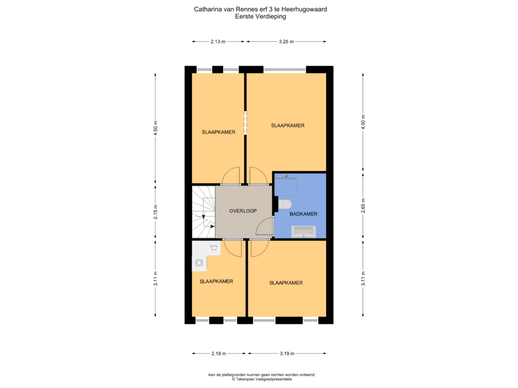 Bekijk plattegrond van Eerste Verdieping van Catharina van Rennes erf 3