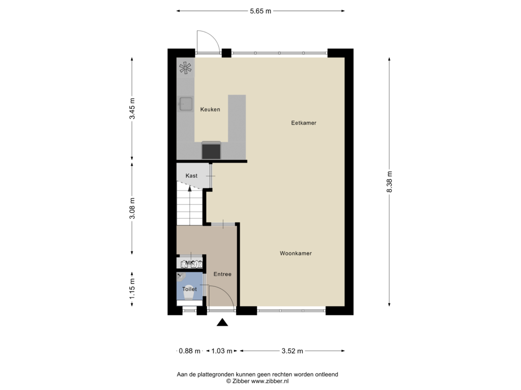 Bekijk plattegrond van Begane Grond van Dr Ariënsstraat 101