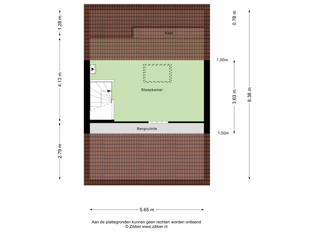 Bekijk plattegrond van Zolder van Dr Ariënsstraat 101