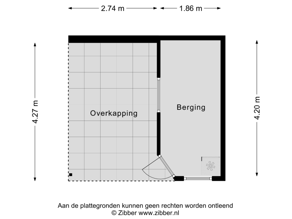 Bekijk plattegrond van Berging van Dr Ariënsstraat 101