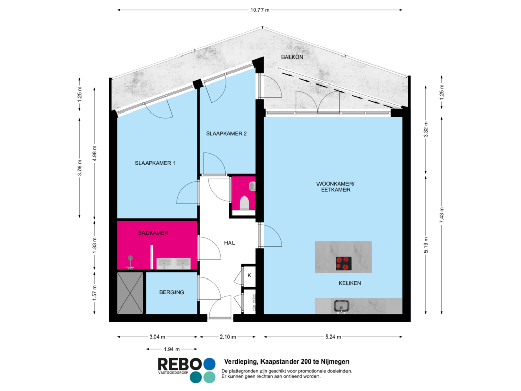 Bekijk plattegrond van Verdieping van Kaapstander 200