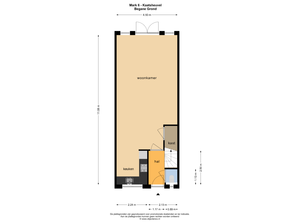 View floorplan of BEGANE GROND of Mark 6