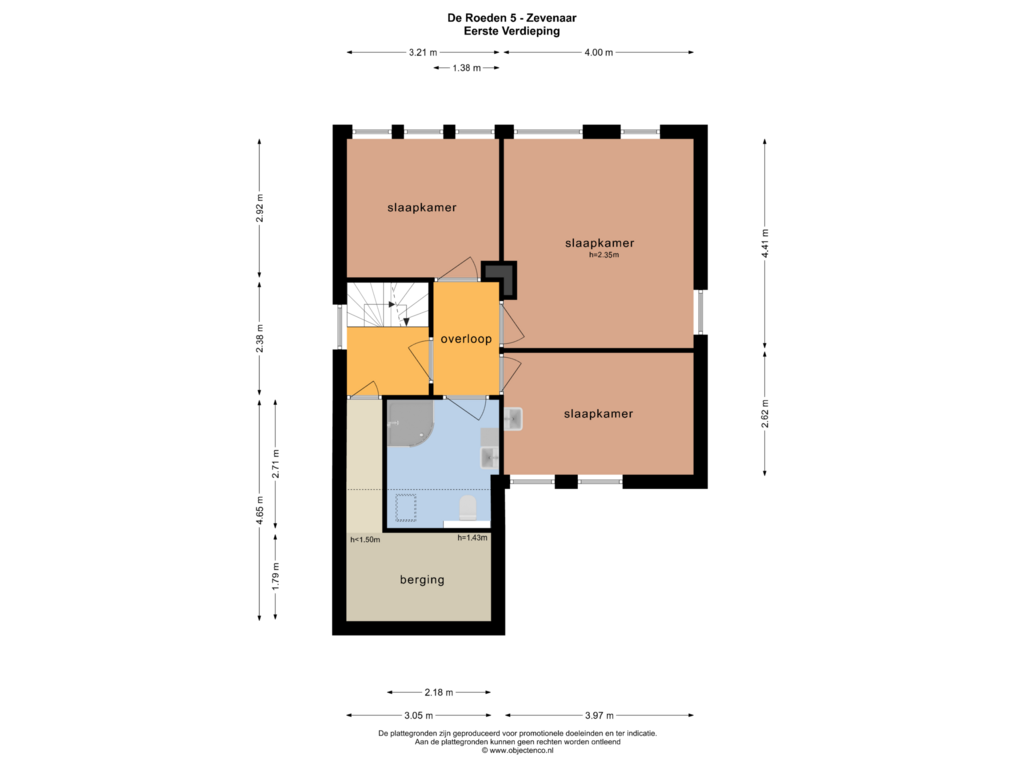 Bekijk plattegrond van EERSTE VERDIEPING van De Roeden 5