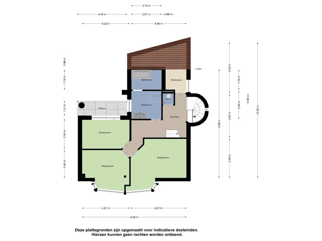 Bekijk plattegrond van Eerste Verdieping van Margarethaweg 8