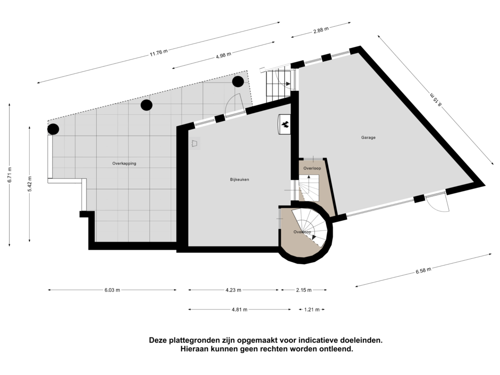 Bekijk plattegrond van Souterrain van Margarethaweg 8