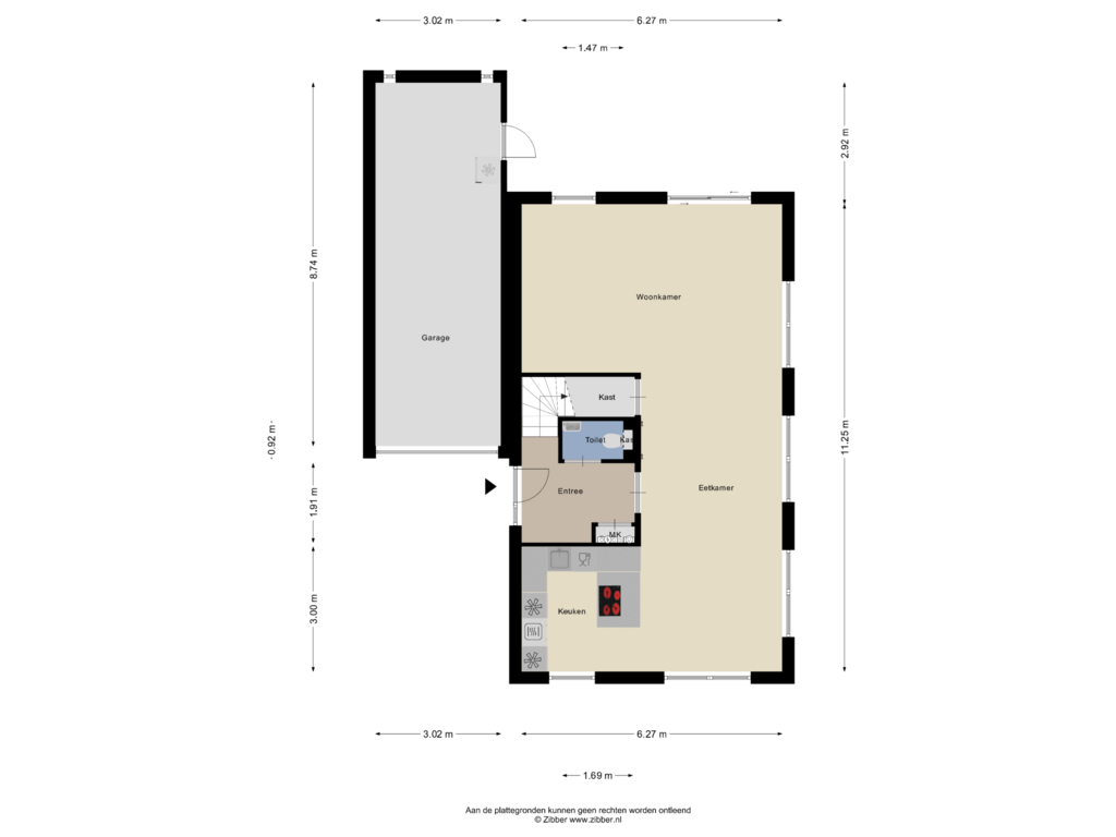 Bekijk plattegrond van Begane grond van Weidemolen 3