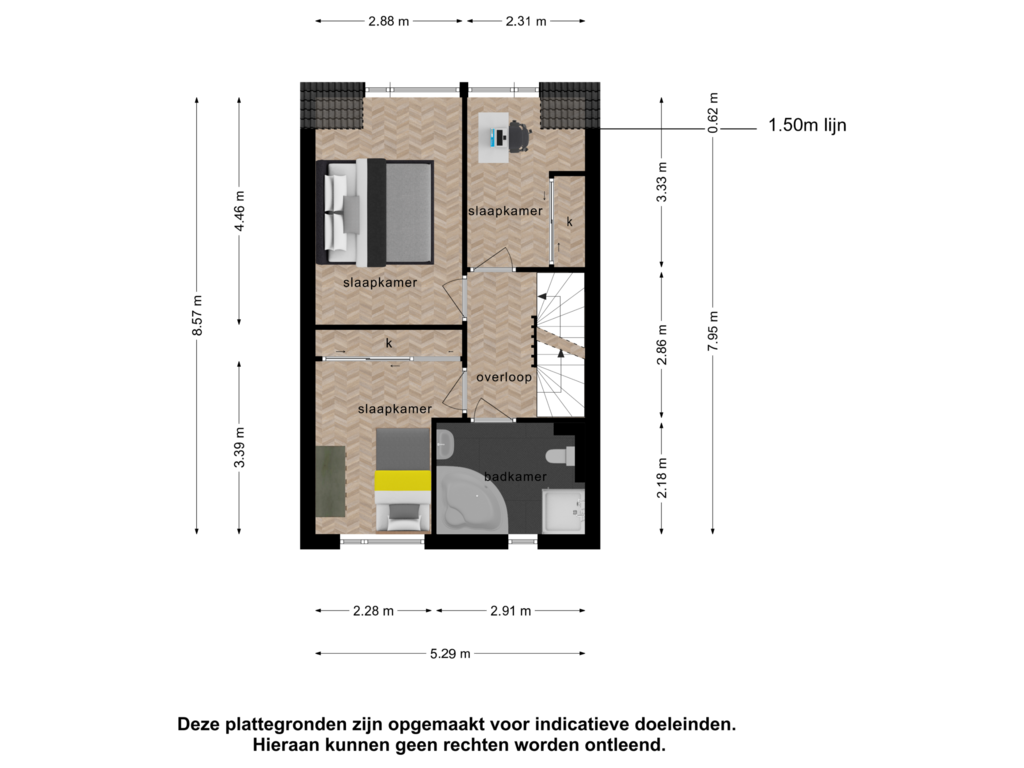 Bekijk plattegrond van 1e verdieping van Krekelveen 354