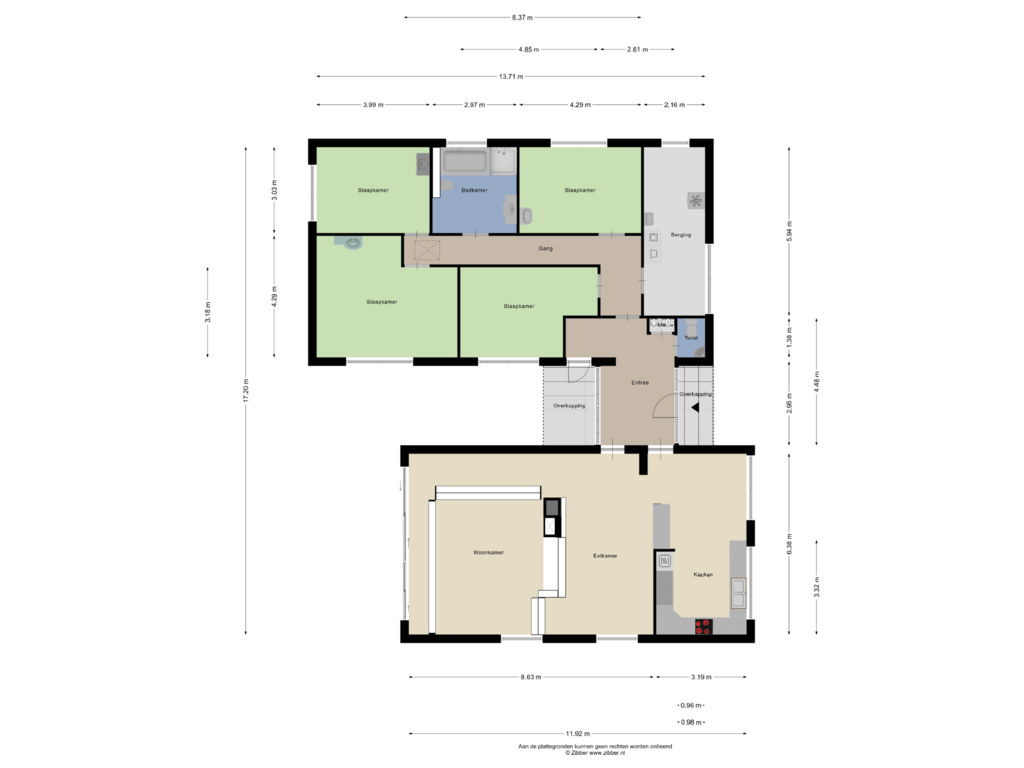 Bekijk plattegrond van Begane grond van Markeweg 64