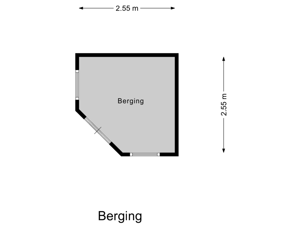 Bekijk plattegrond van Berging van Oomskinderenstraat 22