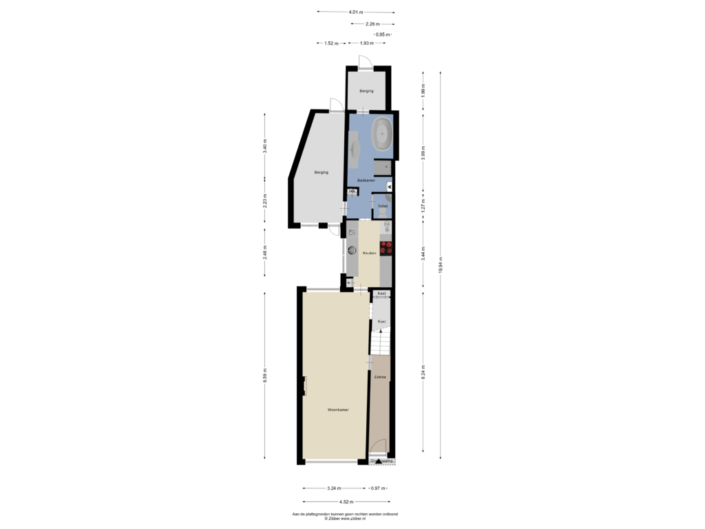 Bekijk plattegrond van Begane Grond van Bornerbroeksestraat 275