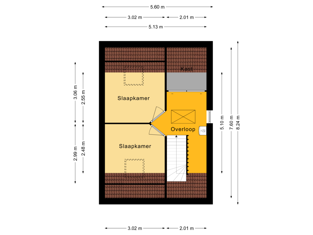 View floorplan of 1e Verdieping of De Zende 5