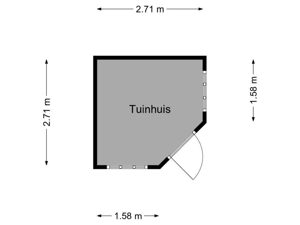 View floorplan of Tuinhuis of De Zende 5