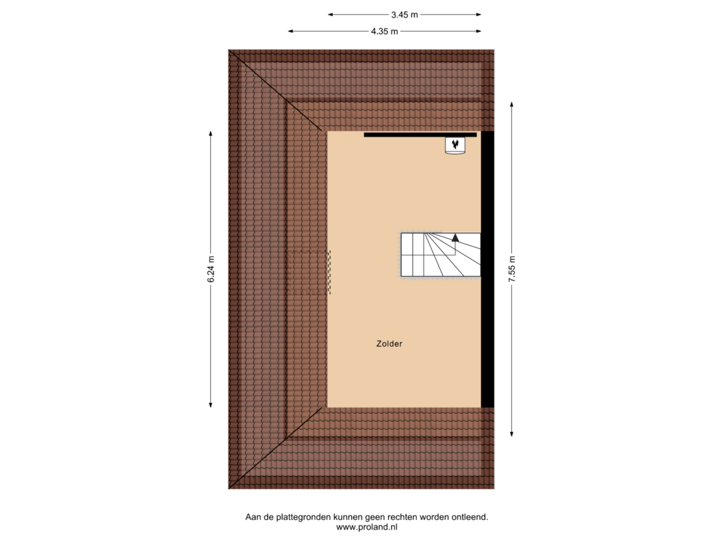 View floorplan of 2e Verdieping of Mauritslaan 21