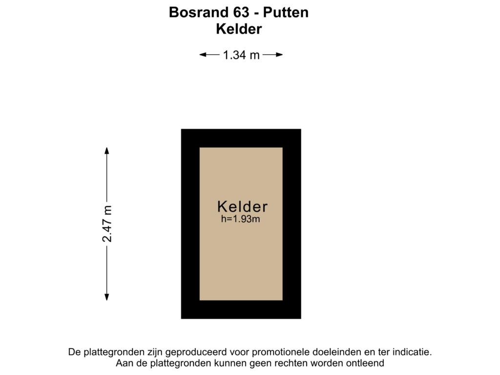 Bekijk plattegrond van KELDER van Bosrand 63