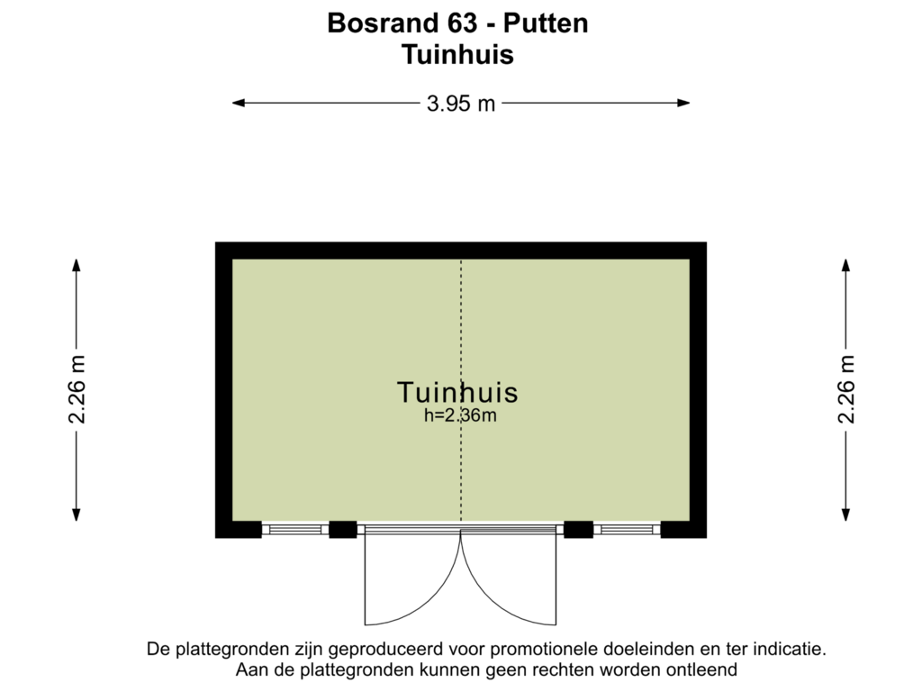 Bekijk plattegrond van TUINHUIS van Bosrand 63