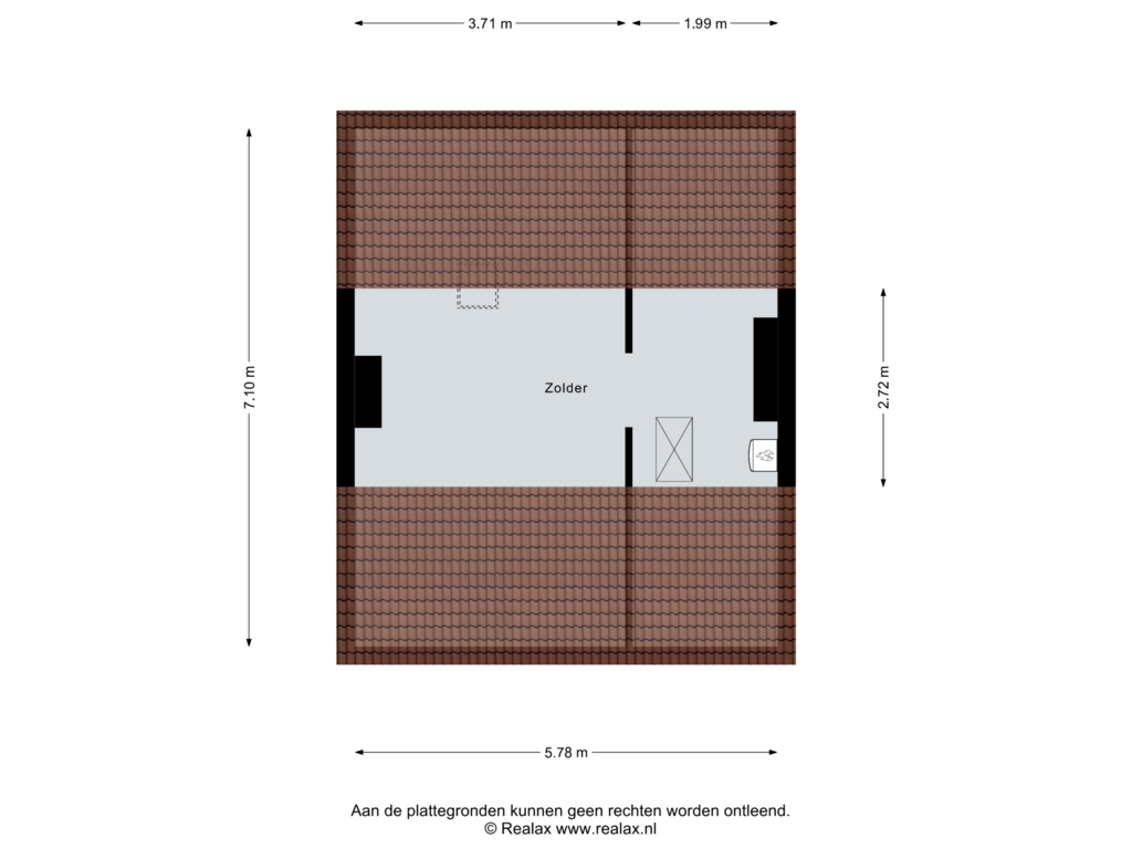 Bekijk plattegrond van Verdieping 2 van Abdissenstraat 24