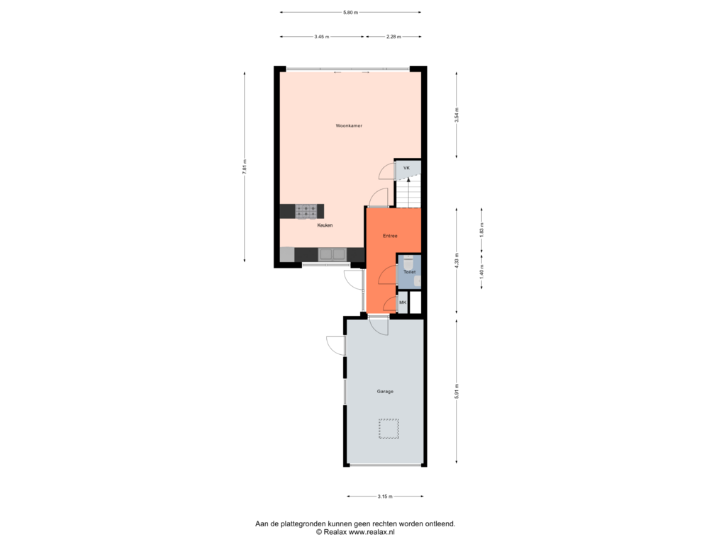 View floorplan of Begane grond of Piriet 13