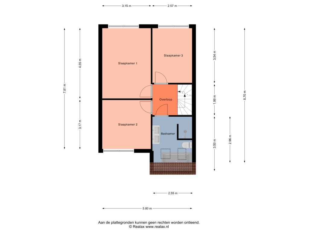 View floorplan of Verdieping 1 of Piriet 13