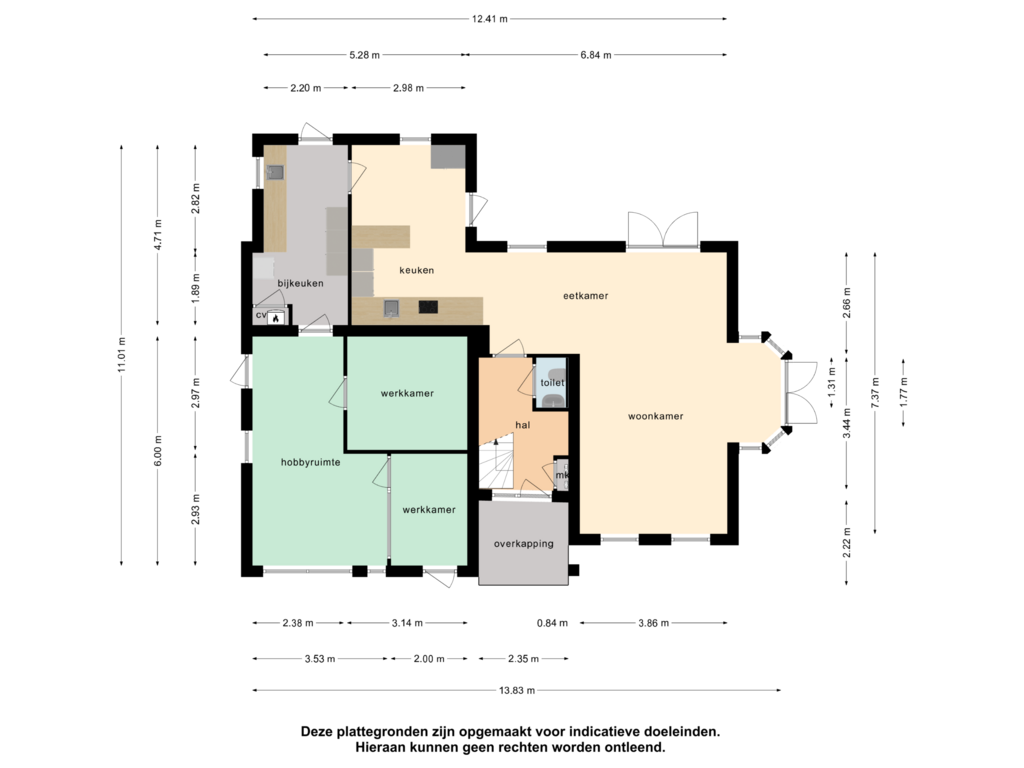 Bekijk plattegrond van Begane grond van Leerlooierij 2