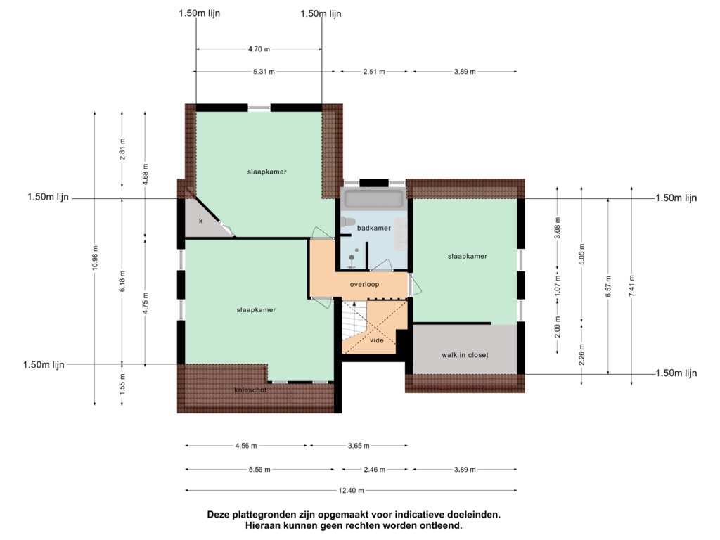 Bekijk plattegrond van 1e verdieping van Leerlooierij 2